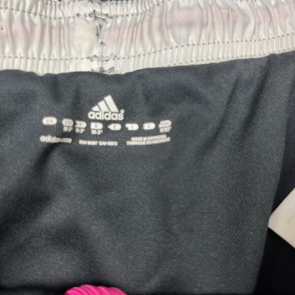 Adidas Black Pink & White Womens Logo Aesthetic Running Shorts Size Medium - Picture 4 of 4